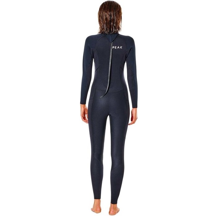 2023 Peak Womens Energy 4/3mm GBS Back Zip Wetsuit P3630L - Black